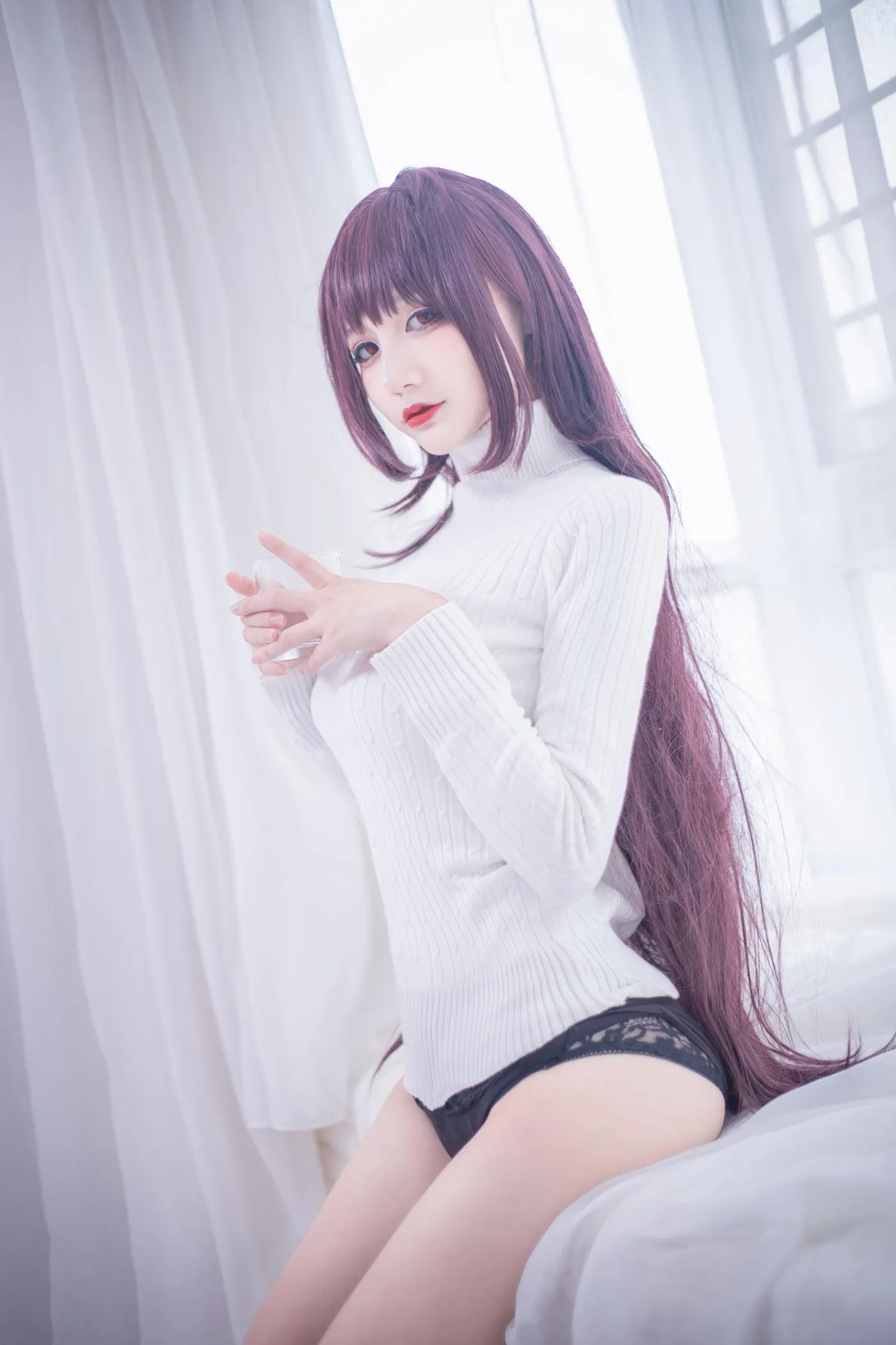 仙九Airi – NO.07 斯卡哈毛衣 [21P]插图7